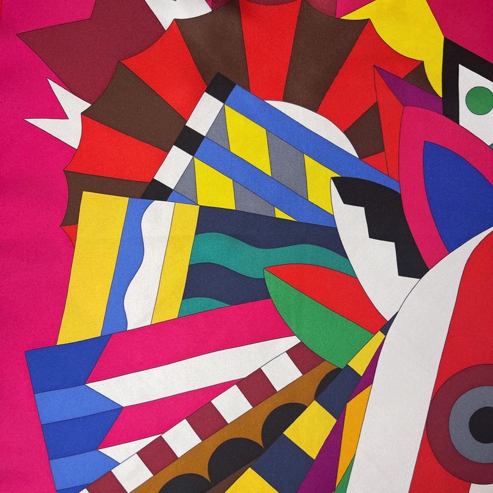 New w/tags and box-HERMÈS CHEVAL de FÊTE Silk Scarf 2021 designed by Jan Bajtlik - Picture 4 of 8